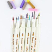 广纳6510BR软笔刷彩色金属笔30色记号笔 绘画模板上色涂鸦美术笔