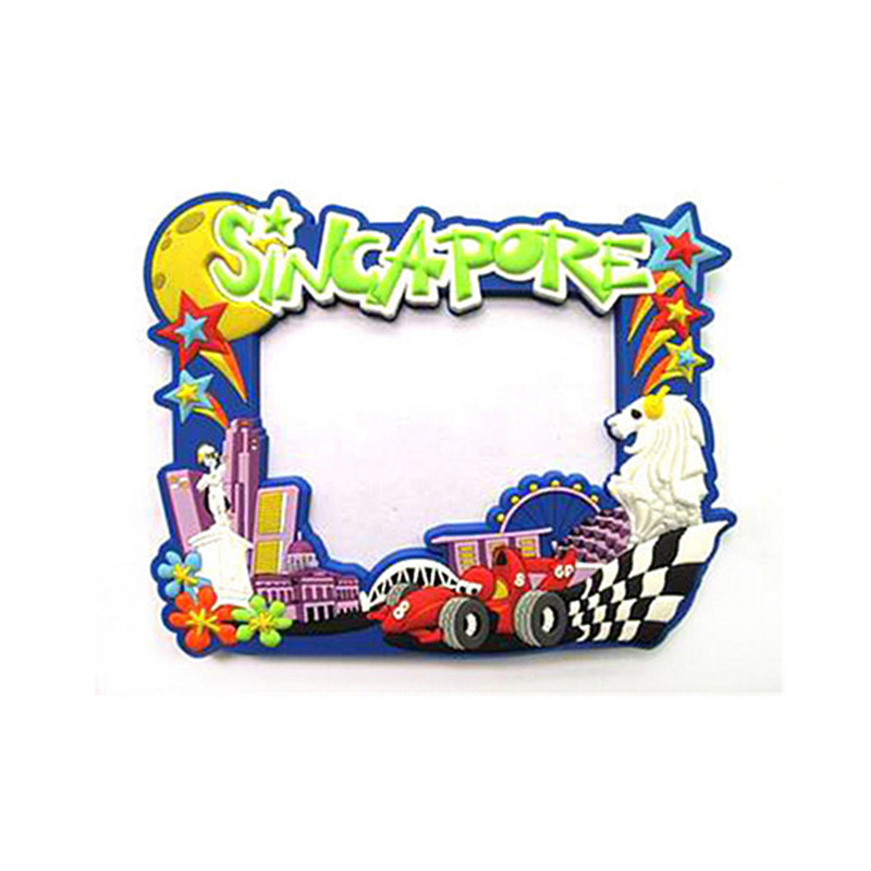 PVC photo frame injection PVC soft glue photo frame key chain photo frame advertising promotional gift cartoon photo frame