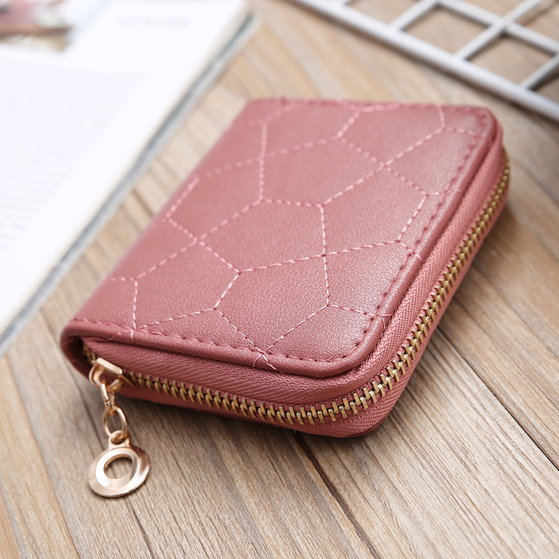 Korean Solid Color Embroidered Short Wallet Wholesale display picture 9