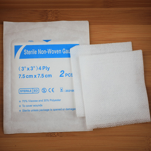 Individually packaged medical gauze pads, 10*10cm, wound and trauma dressing, disposable gauze sheet
