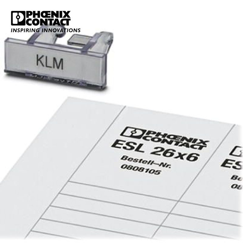 菲尼克斯 用于端子条的标记槽 - KLM + ESL 26X6 - 0809395