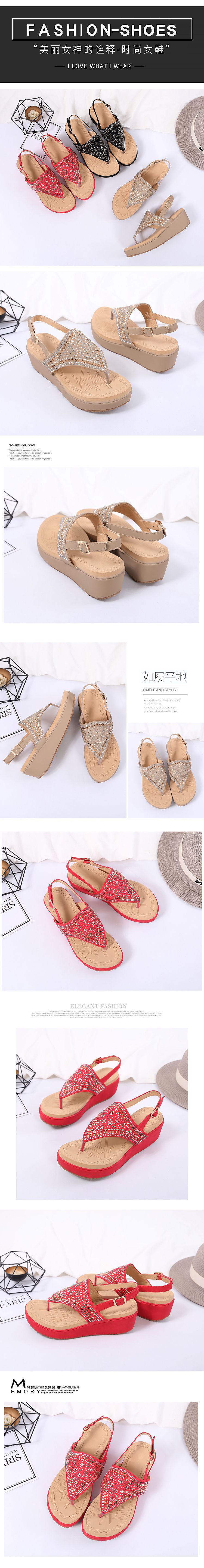 Cross-border sandals for women 2024 Summer New Style Crystal large-sized export foam thick-soled women shoes Shoes undefined