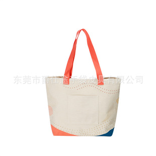 New creative environmental protection canvas handbag small fresh waterproof canvas shoulder bag large capacity canvas shopping bag