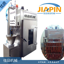 大型香肠全自动烟熏炉 腊肉腊肠鸡架全自动蒸熏炉厂家定制加工