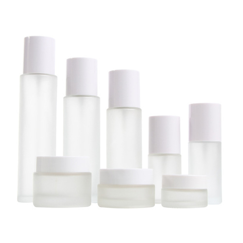 New skin care 50g cream and face cream glass bottle, press foundation lotion repackaged toner spray empty bottle