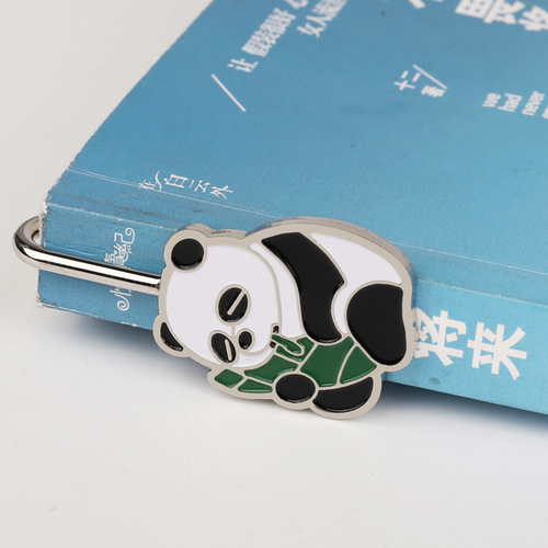 Sichuan Chengdu travel commemorative gift national treasure giant panda metal bookmark for students with Chinese style creative souvenirs
