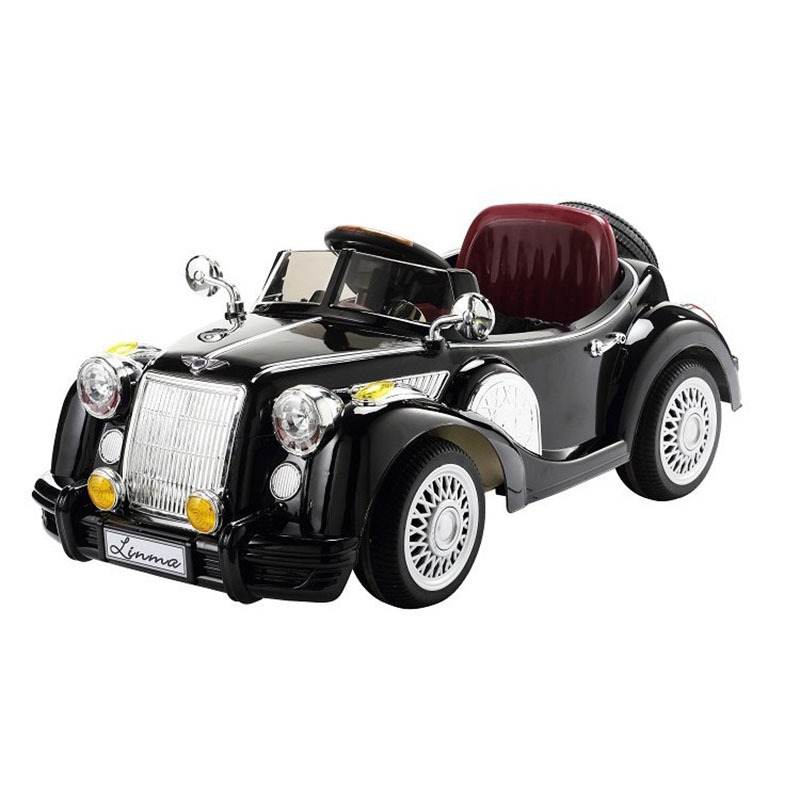 小孩玩具礼物双驱灯光音乐老爷车儿童电动车