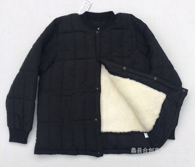 羊毛棉袄男中老年羊皮棉衣皮毛一体真皮皮衣加厚棉服羽绒服爸爸装|ru