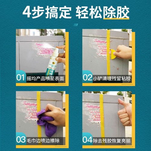 Auto Glass Film Adhesive Remover, Double-Sided Tape Deicer, Car Home Dual-Purpose Sticker Cleanser