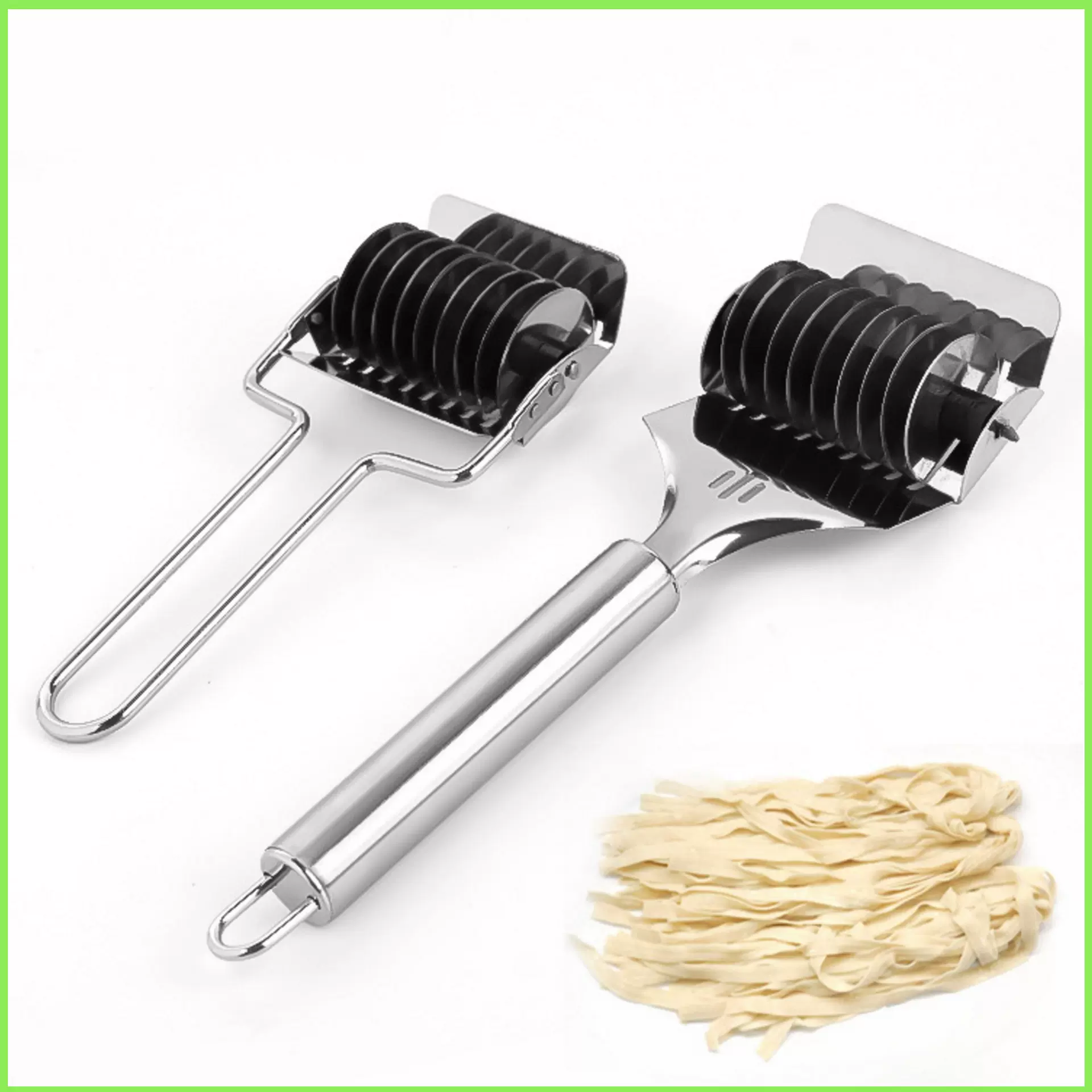 厂家不锈钢面条切手动切面器介面器切葱 型压面机面条机压面模具