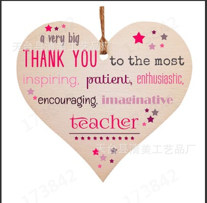 40 estilos nuevo 100mm amor madera chip colgante 1 Pack