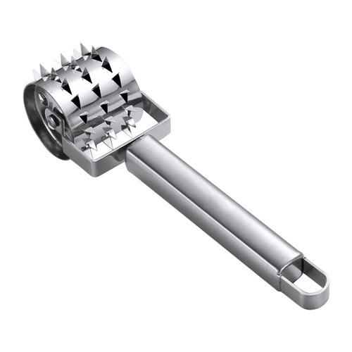 Stainless steel 430 steak hammer, loose meat needle, household meat tenderizer, punching hole, tendon breaker, hammer, meat hammer, meat inserting needle