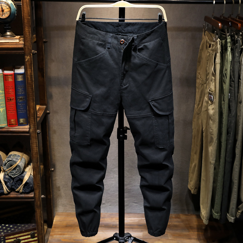 Otoño e Invierno nuevos pantalones de los hombres de estilo coreano marca de moda overoles sueltos más tamaño Pantalones deportivos de los hombres casuales pantalones atados al tobillo