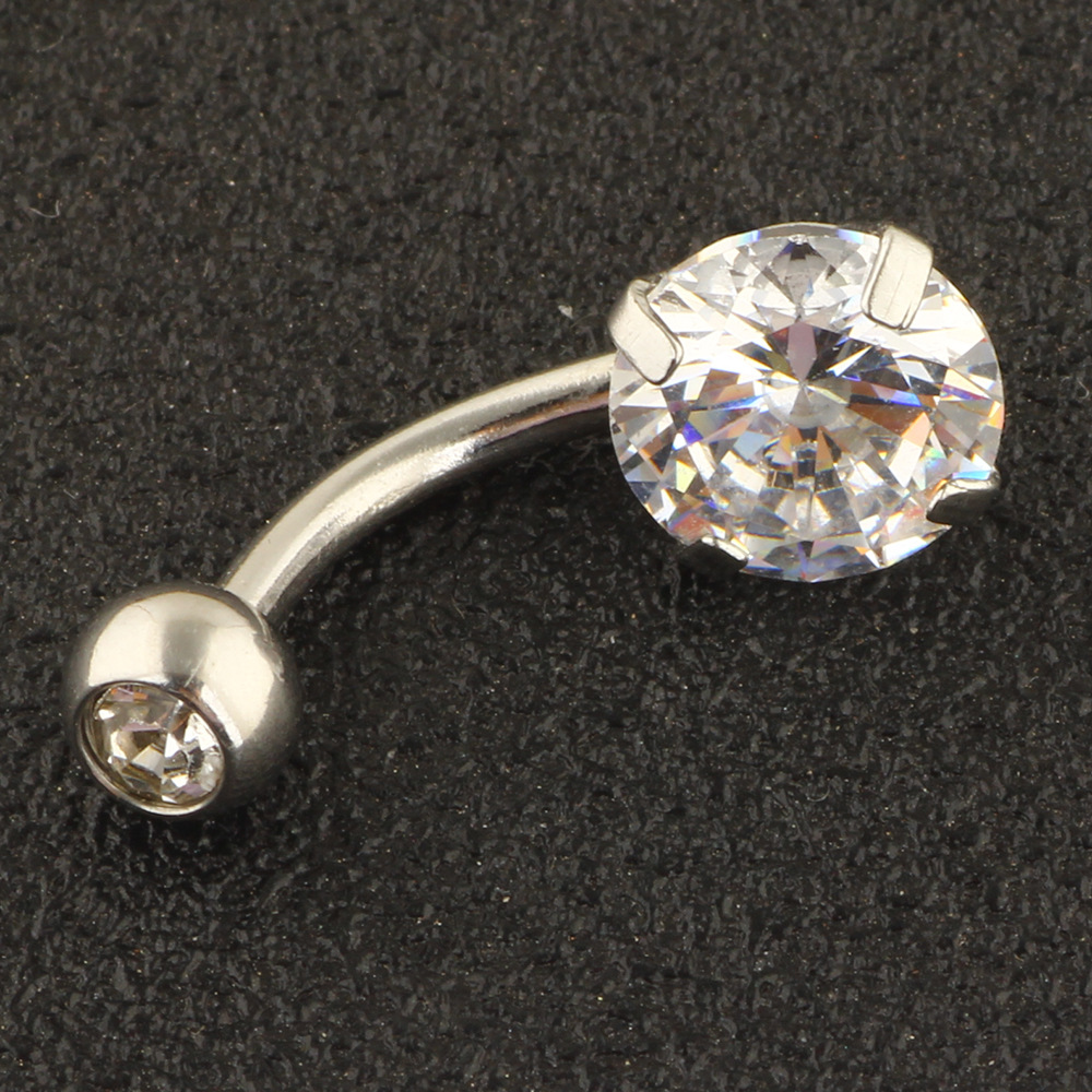 Stainless Steel Belly Button Ring 5 Piece Set Belly Rings Body Piercing Jewelry detail image 15