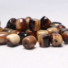 厂家批发天然牛角桶珠散珠diy佛珠饰品配件牛角桶珠108