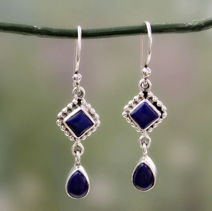 Ruby earrings, accessory, (Cross-border trading), European style, moonstone