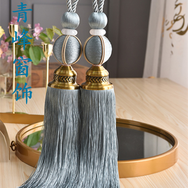 Qingfeng window decoration Beef ball curtain tassels Bandage Hanging ball