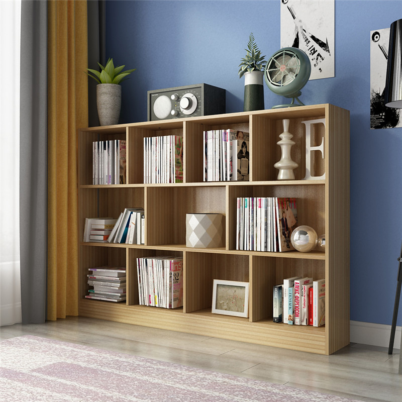 Simple Modern Creative Bookshelf Bookcase Free Combination Simple Bookcase Living Room Storage Floor Cabinet Plaid Cabinet