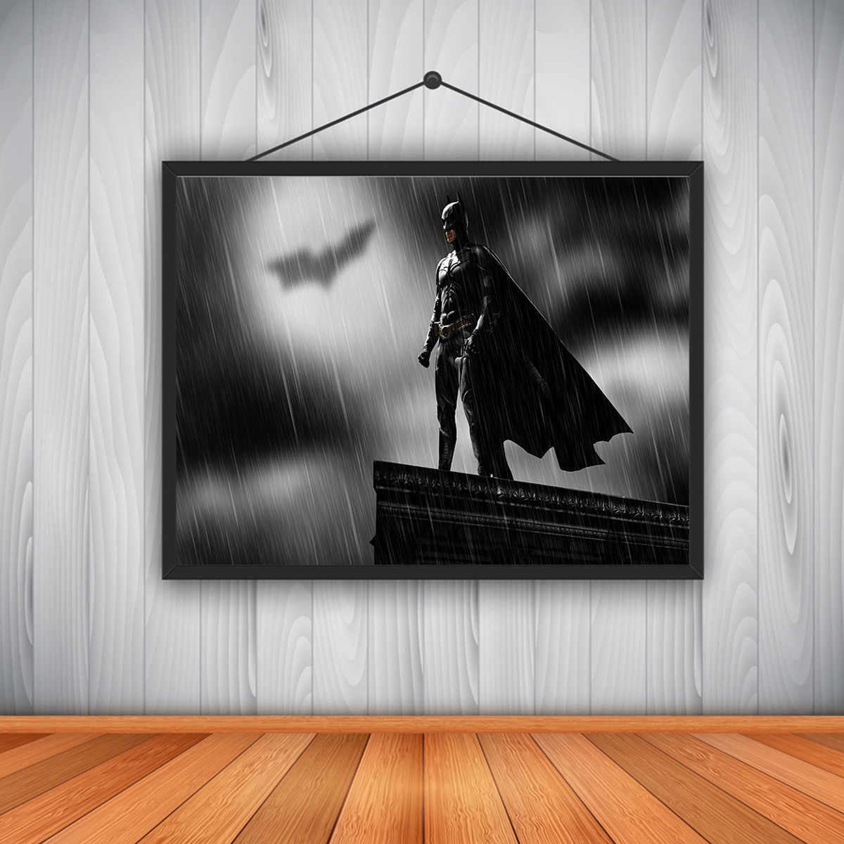 高清帆布打印家居装饰客厅卧室墙壁图片艺术英雄电影蝙蝠侠