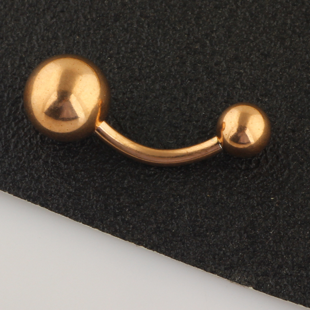 3-Piece Gold Belly Button Ring Set Stainless Steel Zircon Body Piercing Jewelry Wholesale detail image 10
