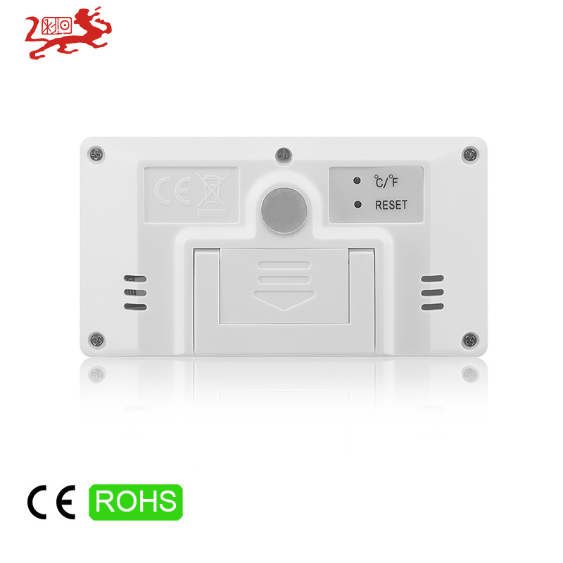 家用迷你电子温度计DC206 轻薄便携温湿度计带支架温湿度计