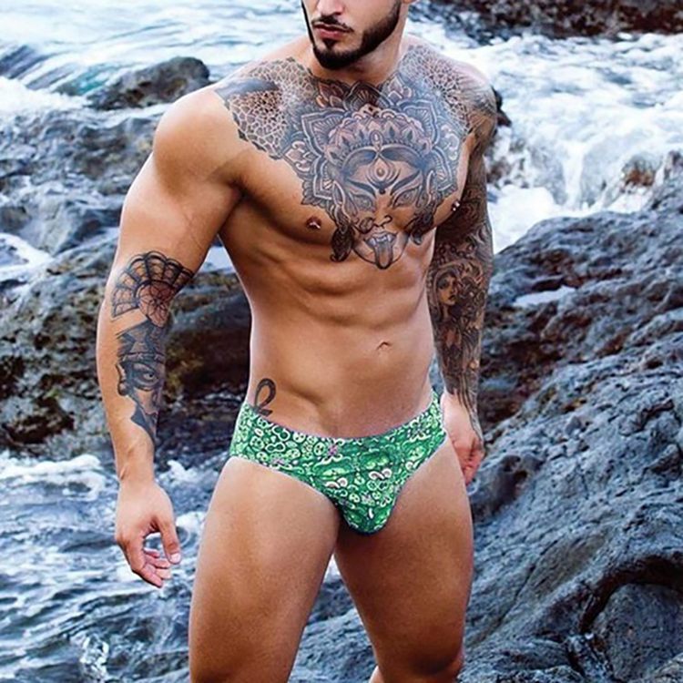 Triangle swimming trunks European size men's swimming trunks men's swimming trunks foreign trade Hot Spring Beach swimsuit cross-border sexy