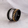 Accessory stainless steel, men's retro fashionable chain, ring, suitable for import, wholesale, European style