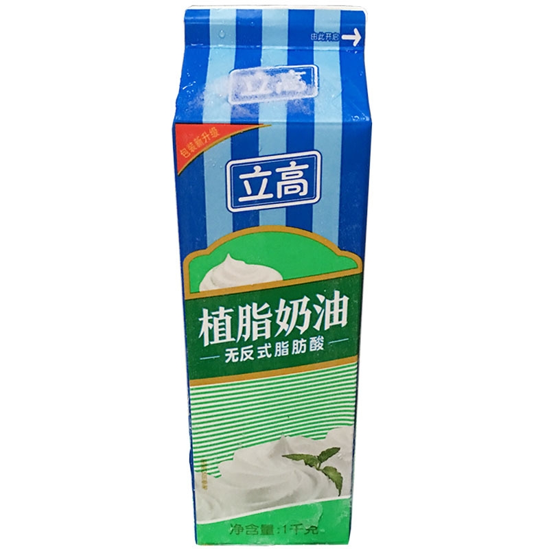 立高植脂奶油1KG*12支整件 奶油鲜奶油淡奶油裱花鲜忌廉蛋糕原料-阿里巴巴