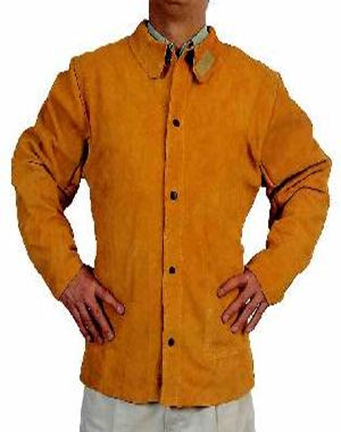 金黄色全皮焊工服/PN3635/捷泰克，12件/箱/23KG