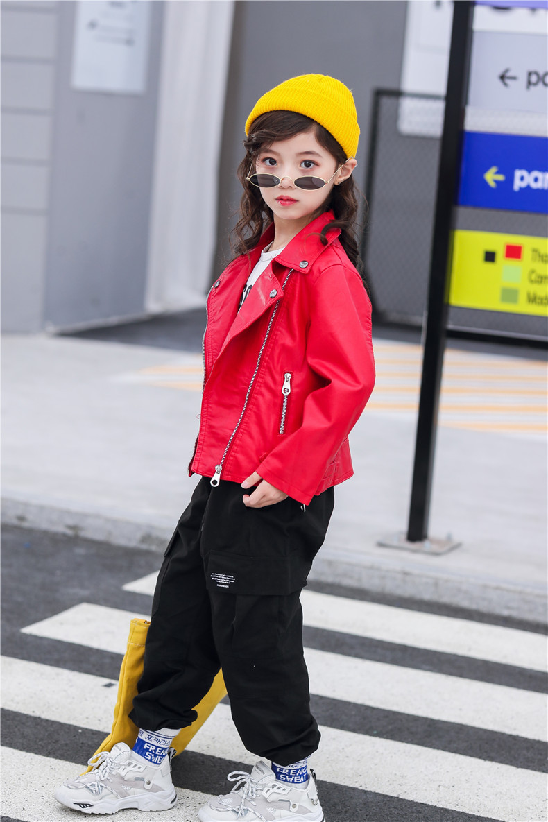 Fashion Solid Color Pu Boys Outerwear display picture 4