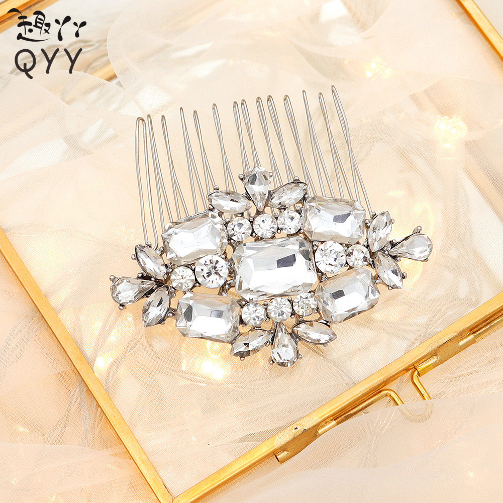 Europe and America new pattern lady Combs Headdress originality alloy bride Simplicity Hairdressing Insert comb banquet Jewelry wholesale