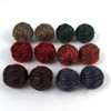 Wool ball earrings accessories retro national style color line woven balls Korean large pore winding ball earrings