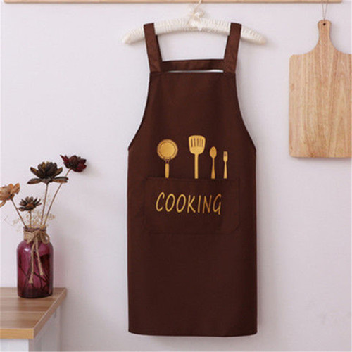 Kitchen Waterproof Oilproof Adjustable Strap Apron Simple Fork Knife Creative Fashion Home Covering Custom Logo