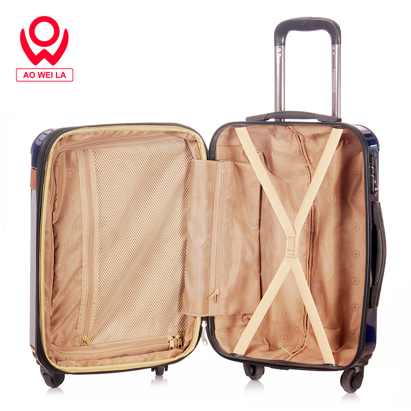Aoweila/男式密碼箱登機箱20寸24寸休閑旅行拉桿箱萬向輪行李箱