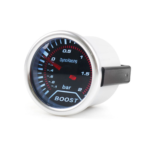 Car tuning racing instrument 12V 2-inch mirror lens turbo boost gauge 52mm white light mechanical 2bar