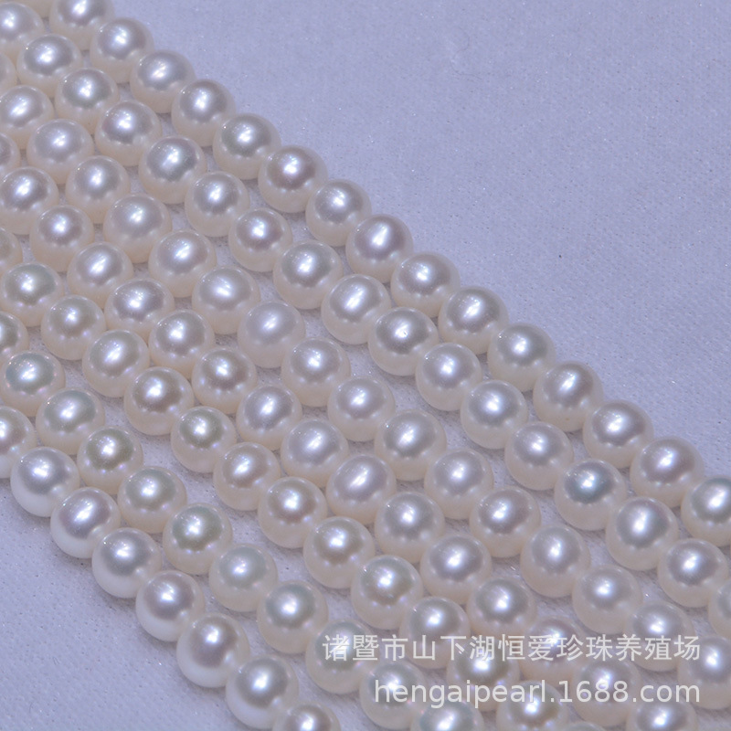Wholesale pearl 6-6.5mm circular basic Flawless freshwater Pearl Necklace wholesale circular Pearl wholesale