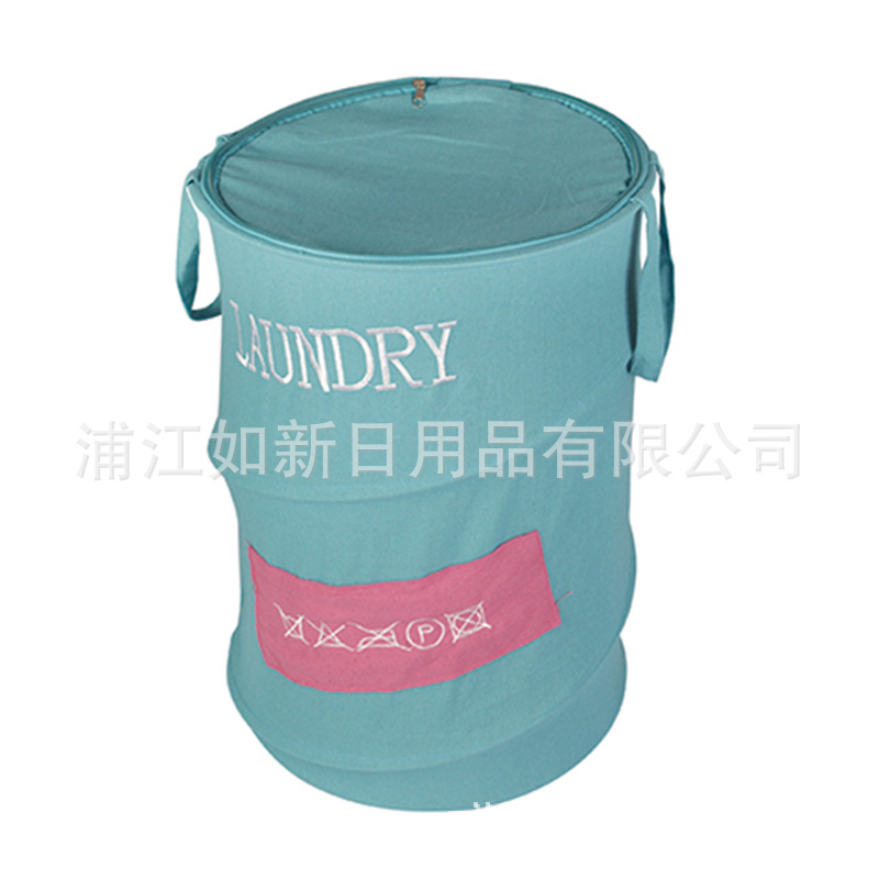 R3148-棉麻绣花蓝色