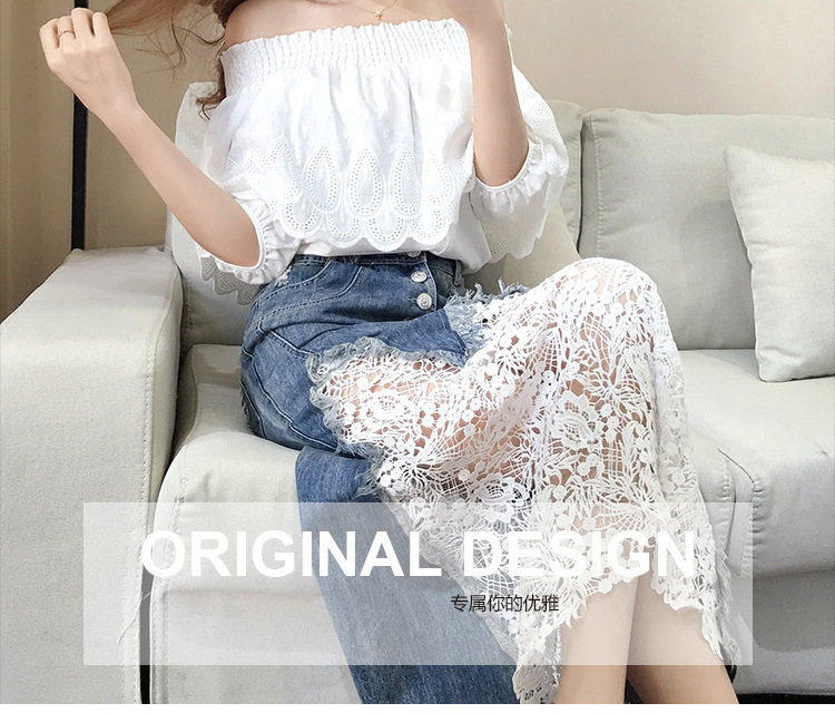 Costume femme UNE GéNéRATION en Dentelle de denim - Ref 3334361 Image 10