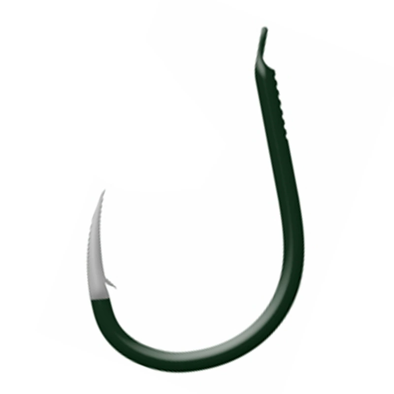 Gamma fish hook pointed small rocky dark green barbed fish hook half barbed hook barbed competitive hook