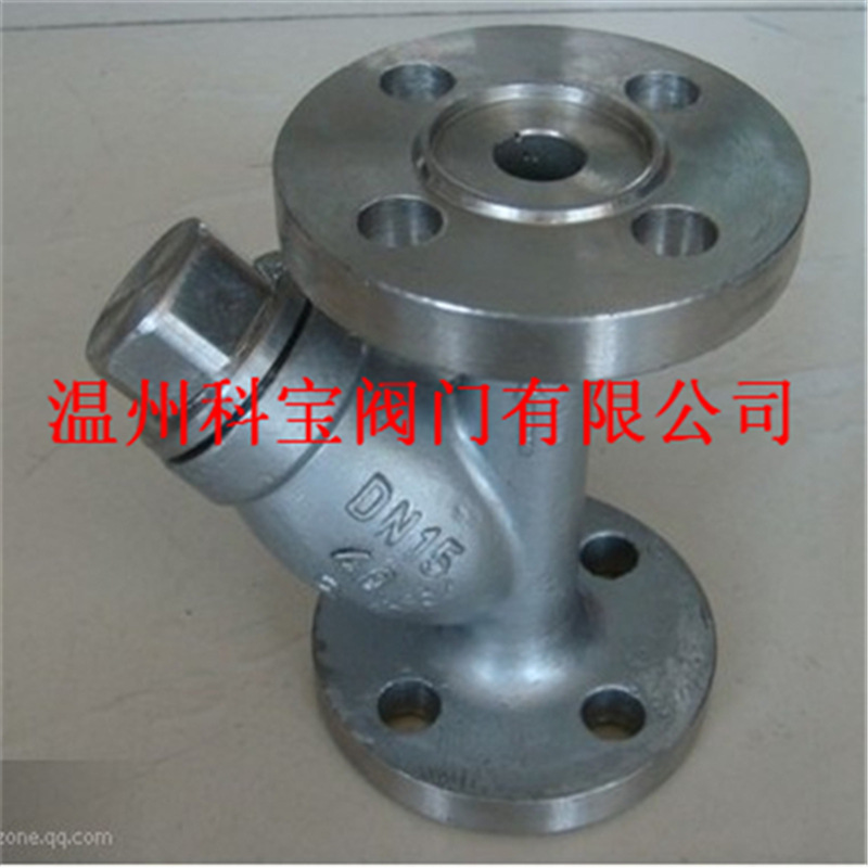 水处理不锈钢Y型法兰过滤器 150目  GL41W-25P