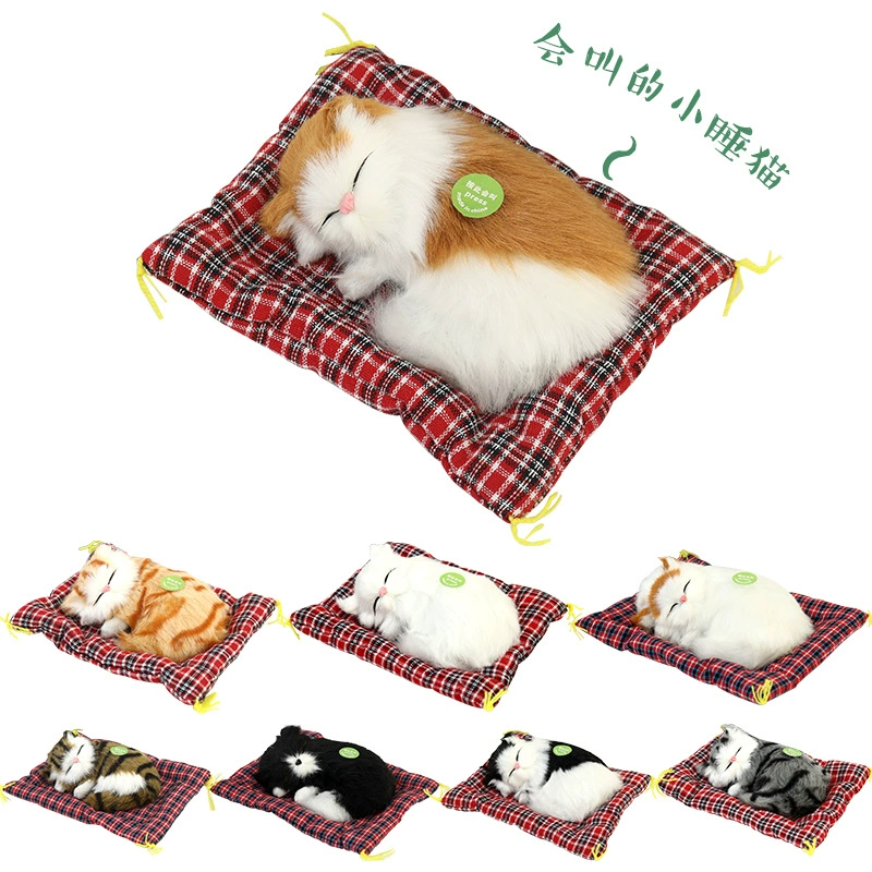 Realistic animal model, handmade, creative gift, cat