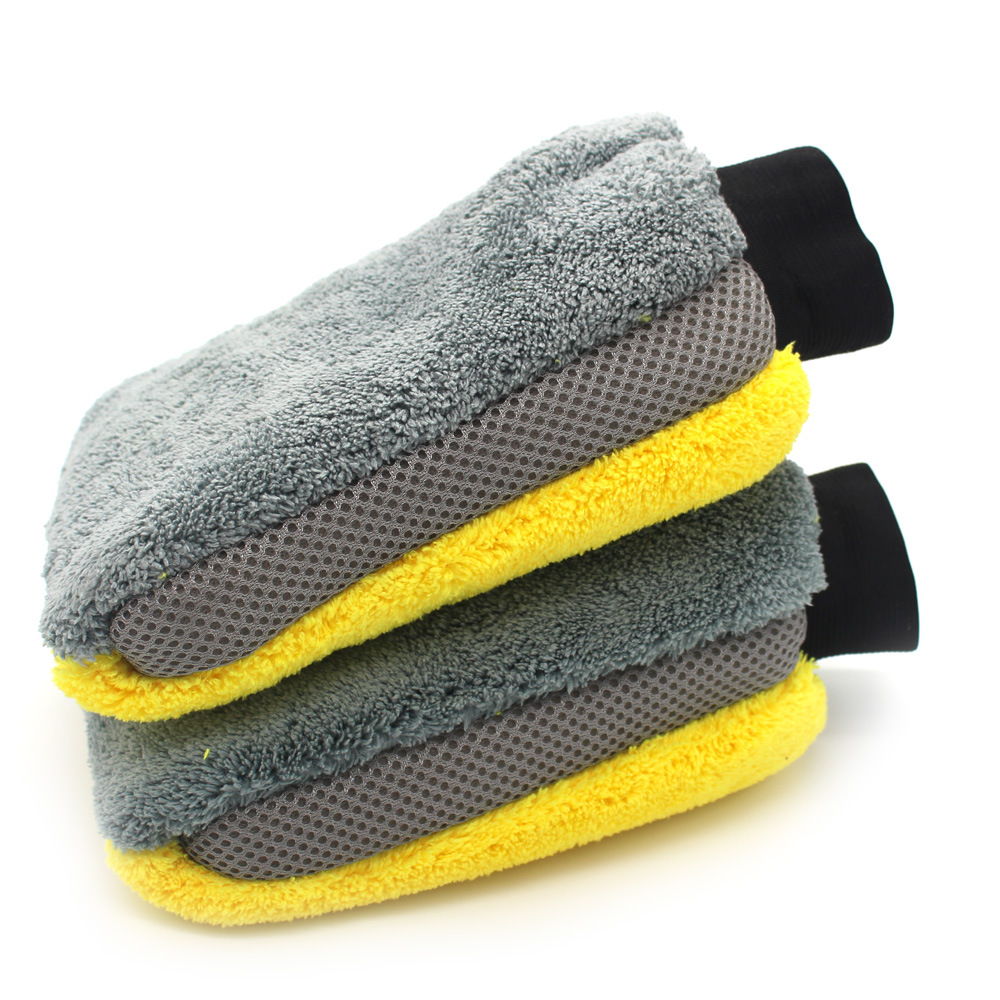 Car Wash glove Fine fur waterproof Coral glove Car Wash Cleaning cloth multi-function Car Wash tool
