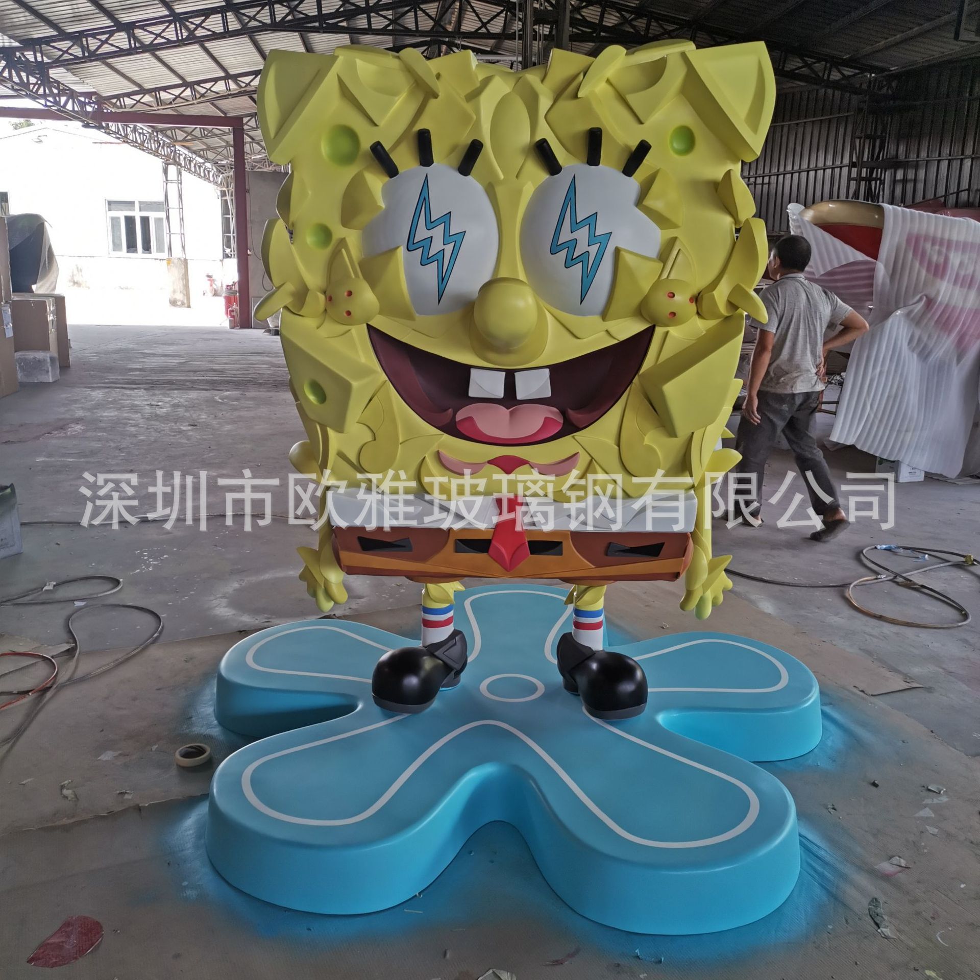 大型组合雕塑玻璃钢 卡通动物猫头鹰森林 拱门景观美陈造型玻璃钢