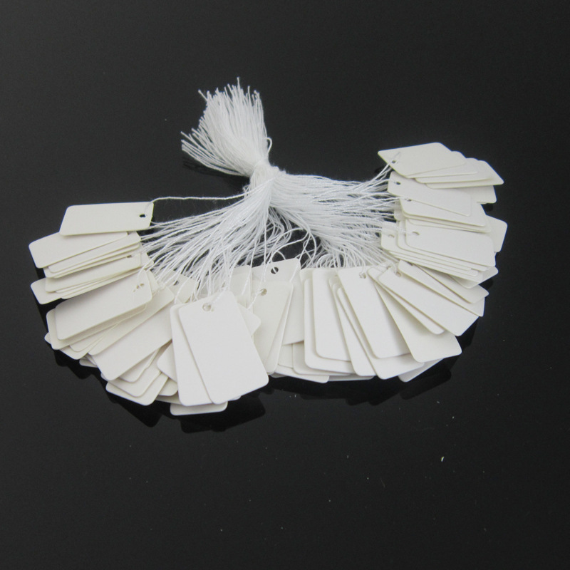 500个空白首饰编号标签价格牌标价牌手写纸标签珠宝饰品标签吊牌