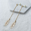 Earrings from pearl, European style, wholesale