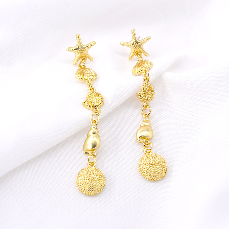 Fashion Earrings For Women Starfish Earrings Female Korean Simple Earrings Wholesale display picture 4