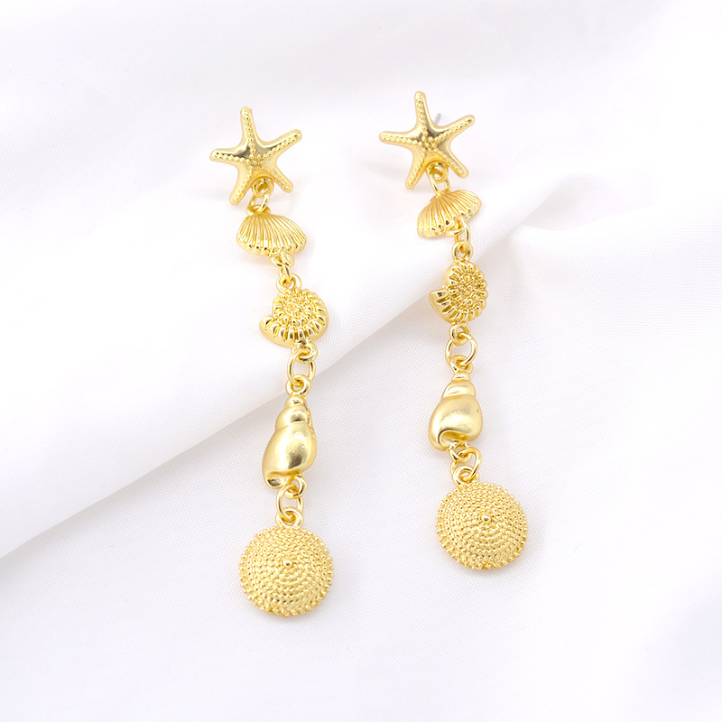 Boucles D'oreilles Étoiles De Mer Femelle En Ligne Influenceur Tempérament Coréen Style Simple Polyvalent Personnalité Boucles D'oreilles Approprié Pour Boucles D'oreilles De Travail display picture 4