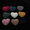 Corduroy clothing heart-shaped, velvet accessory