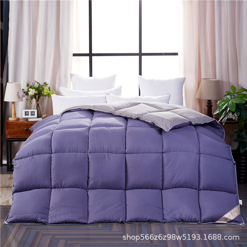 现货批发 保暖羽绒被 全棉加厚冬被会销礼品被羽丝被定制厂家直销