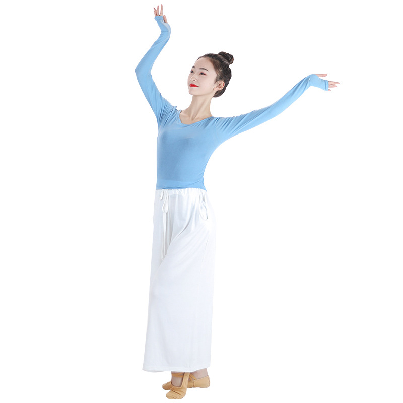 Examen DE ARTE adulto SLIM-Fit danza cálido Ballet superior suéter de punto yoga danza cuerpo rima práctica ropa Otoño e Invierno image 5